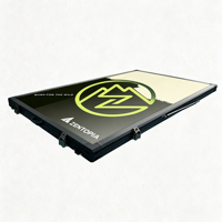 Zentopia 8cm Ultraflaches Aluminium-Hartschalen-Dachzelt Ohne Aufbauzeit Dreieckiges Keilförmiges Flaches Vier-Jahreszeiten-Autozelt
