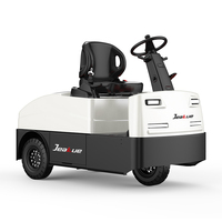 Tracteur de remorquage électrique 3000 kg avec siège pour aéroport, bagages d'avion, marchandises, courrier, chargement en usine, entrepôt et logistique
