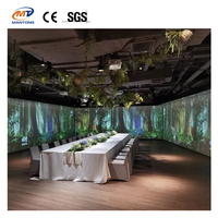 Projection murale interactive immersive Cartographie pour salle de mariage Projection interactive immersive pour restaurant
