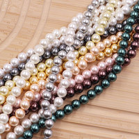 1 brin de perles rondes d'imitation de tailles assorties, prix direct usine, lot en gros pour bijoux de mariage, décoration, artisanat fait main et projets DIY
