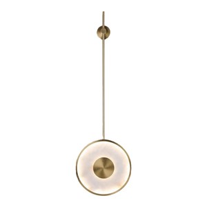Wall Lamp Led <b>Light</b> Stainless Steel Long <b>Pole</b> Copper Snowflake Marble W25 H130cm Ambient Lighting Hotel Decor - Product Image 5