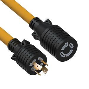 <span class=keywords><strong>Cable</strong></span> <span class=keywords><strong>de</strong></span> Extensión para Generador Linsheng 12/4 AWG SJTW <span class=keywords><strong>de</strong></span> 25 Pies y 20A, con Conector L15-20P/R, <span class=keywords><strong>Cable</strong></span> Trenzado <span class=keywords><strong>de</strong></span> Alta Resistencia para Uso Industrial OEM - Product Image 2