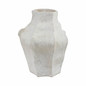 Vaso Moderno in Porcellana Sfaccettata per Arredamento Soggiorno, Camera da Letto, Vanità, Centrotavola, Decorazione Bagno - Product Image 1