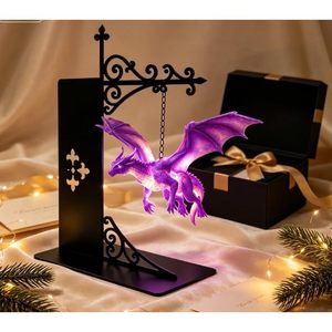 Lámpara de estantería con forma de dragón, luz LED cálida flotante, luz nocturna de fantasía, decoración para rincón de lectura, ambiente mágico, cuida la vista - Product Image 3