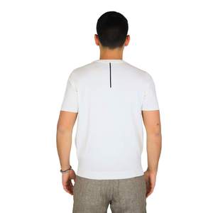 Camiseta Richmond X para Hombre UMP25014MA Crema de Manga Corta con Cuello Redondo, Corte Regular, Estilo Casual - Product Image 3
