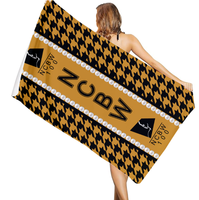 Serviette de plage personnalisée TOP LADIES OF DISTINCTION TLOD, design moderne, tissu doux, idéale pour les vacances d'été