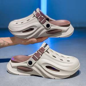 Sandales d'été pour hommes et femmes en EVA à semelle épaisse antidérapante respirante imperméable pour le quotidien et les loisirs, nouvelle mode, bout ouvert surélevé - Product Image 2