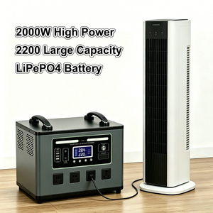 Station d'alimentation portable extérieure 2000W avec panneaux solaires, meilleure solution de stockage d'énergie, générateur solaire au lithium, batterie externe - Product Image 5