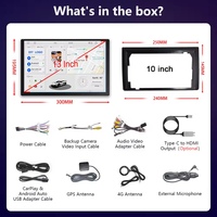 Navegador GPS para Auto Portátil de 13 Pulgadas con Pantalla Táctil 7870, Radio Estéreo, CarPlay, Android Auto, WiFi 5G/4G, 1 Año de Garantía