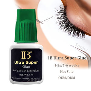 Colle IB Ultra Super 5ml Séchage Rapide Individuel Extensions <span class=keywords><strong>de</strong></span> Cils Capuchon Vert Colle à Cils Adhésif IB Vente en Gros Logo Personnalisé - Product Image 1