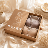 Boîte à sous-vêtements et chaussettes en carton kraft recyclé personnalisé, tiroir coulissant de luxe, logo, lingerie, écologique, durable