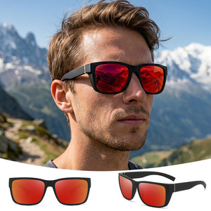 Sports Sunglasses <b>Black</b> <b>Frame</b> TAC Polarized Lens UV400 Protection Outdoor Use - Product Image 4