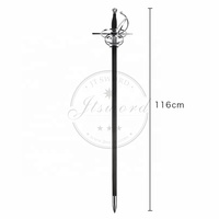 Épée d'escrime de rapière de la poignée balayée par l'ère médiévale de la Renaissance