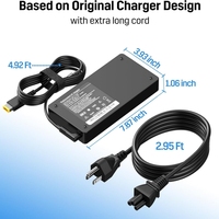 Nouvel adaptateur secteur jaune fin 300W pour Lenovo Legion Y9000K Y9000X ADL300SDC3A 20V 15A Chargeur de batterie pour ordinateur portable