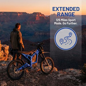 Bicicleta Eléctrica Todoterreno de 72V 4000W 40Ah con Batería de Litio, Neumáticos Reforzados, Suspensión Reforzada, Ligera, para Aventura en la <span class=keywords><strong>Ciudad</strong></span> - Product Image 5