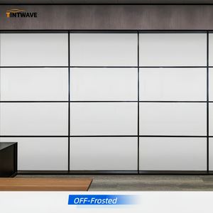فيلم زجاجي قابل للتحويل للخصوصية لغرف الاجتماعات والمكاتب، فيلم ذكي PDLC للتحكم عن بعد، شفافية عالية بلون أبيض - Product Image 2