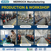Machine à poncer les sols planétaires automatique télécommandée Merrock nouvelle version améliorée, moteur 22KW haute efficacité, 12 disques