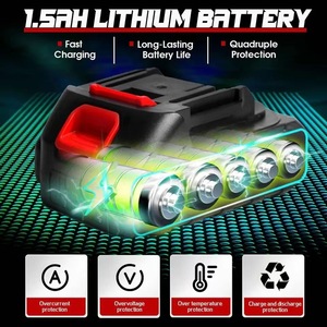 Mini một tay có thể sạc lại không dây Chainsaw công nghiệp DIY lớp cho nhà và ngoài trời Vườn sử dụng nhà máy bán buôn - Product Image 4