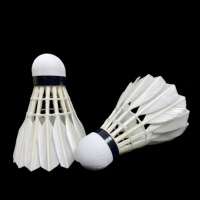 Volants de badminton professionnels Lingshang LS300 en plumes de canard durables, vol stable, pour entraînement et compétition, vente en gros directe usine