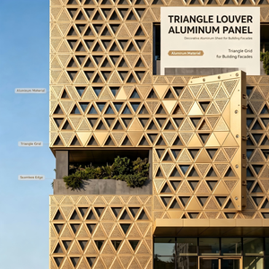 Sistema de Fachada de Muro Cortina Arquitectónico Moderno con Patrón de Diamante, Revestimiento Exterior para Edificios de Oficinas y Torres Comerciales - Product Image 3
