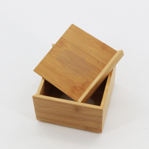 Boîte <span class=keywords><strong>à</strong></span> mouchoirs <span class=keywords><strong>carrée</strong></span> en bois naturel écologique 12*12*18CM pour cuisine et salle de bain – Rangement moderne en gros - Product Image 6