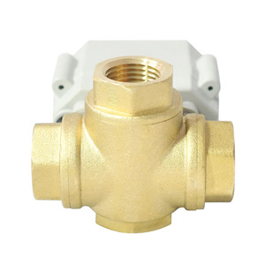 Vanne de régulation électrique à trois voies Tonhe en laiton 4-20 mA CC 24 V pour le contrôle de l'eau chaude - Product Image 5
