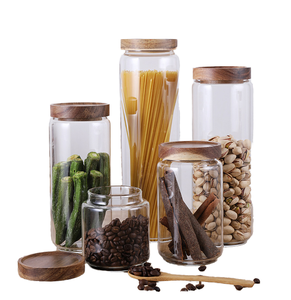 <span class=keywords><strong>Set</strong></span> di Barattoli in Vetro Ermetici Lehe Modern da 78oz, <span class=keywords><strong>3</strong></span> Contenitori Grandi in Metallo, 6 Guarnizioni in Silicone, Multifunzione per Conservazione di Alimenti e Condimenti - Product Image 3