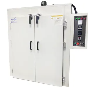 Mesin Pengering peralatan industri sirkulasi udara panas, perlindungan kelebihan suhu oven kering efisiensi tinggi pintu ganda besar