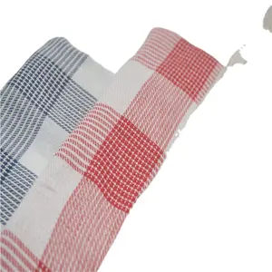 Vente en gros surplus de tissu teint à carreaux lot de stock de tissu textile tissé pour chemise homme/tissu sergé
