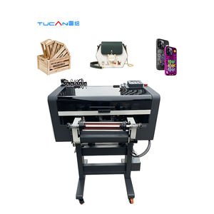 Todo en uno A2 A3 30cm UV Dtf Impresora Cup Wrap Transferencias Crystal Sticker Uv Dtf Impresora con laminador - Product Image 3