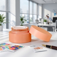 Bouteille de crème en verre, bouteille de crème pour le visage, bouteille séparée 30g, couvercle simple et double couche, bouteille de masque cosmétique, vente en gros
