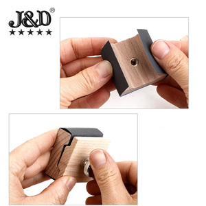 Support de papier abrasif en bois de hêtre pour le ponçage des bords, le façonnage des bords en cuir et le polissage des bords, pour le bricolage manuel - Product Image 4