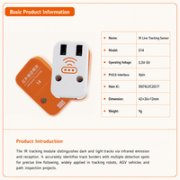 Kit de Robot Programable QMY S14 para Codificación Gráfica con Scratch y Python, Bloques de Construcción DIY, Sensor de Seguimiento IR para el Aula