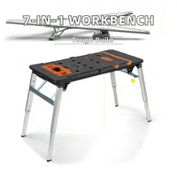 Table multifonctionnelle mobile, chevalet pliant, établi en bois, atelier de garage, table de charpentier, OEM, bricolage