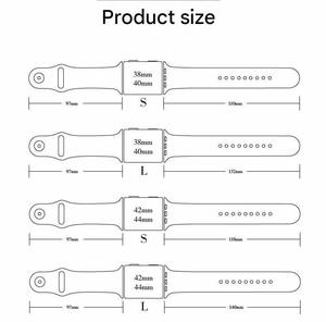 Correa de Reloj de Silicona Personalizable Upro para Apple Watch Series 10/9/8/7/SE/Ultra, Correa para iWatch con Logotipo/Estampado Personalizado - Product Image 2