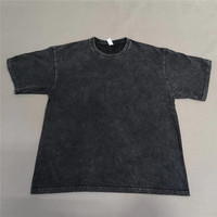 YG278 T-shirt surdimensionné à logo personnalisé, lavage à l'acide, t-shirt vintage pour homme, vêtements en gros, prise en charge de la livraison directe