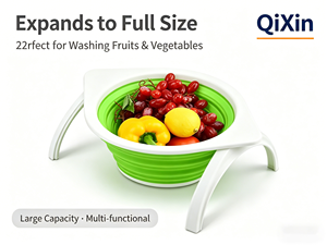 Passoire <span class=keywords><strong>pliable</strong></span> en plastique, <span class=keywords><strong>panier</strong></span> égouttoir <span class=keywords><strong>pliable</strong></span> pour évier, sans BPA, écologique pour ustensiles de cuisine, personnalisation OEM - Product Image 3