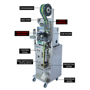 Machine d'emballage verticale automatique pour grains de café, noix, granulés et snacks, facile à utiliser - Product Image 5