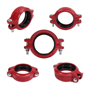 FM UL Fire Protection System Fire Fighting Pipes Fire Sprinkler System Grooved Light Weight Heavy Duty Rigid Coupling