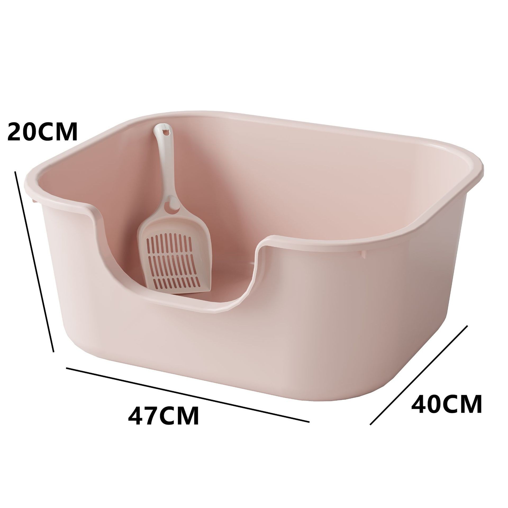 Small cat litter box [pink]
