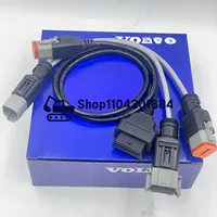 Kabel Sambungan Harness Diagnostik Mesin Kelautan 6+8 Pin untuk Alat Pemindai Vocom Vodia Adapter Suku Cadang Mesin Konstruksi