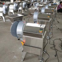 Automática col, zanahoria, cebolla, yuca, batata, patatas fritas, trituradora de frutas y verduras, máquina cortadora y rebanadora