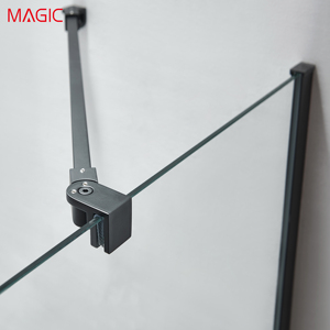 Porte coulissante simple pour <span class=keywords><strong>salle</strong></span> <span class=keywords><strong>de</strong></span> <span class=keywords><strong>bain</strong></span>, paroi <span class=keywords><strong>de</strong></span> <span class=keywords><strong>douche</strong></span> en verre, design européen, séparation sec/humide pour hôtel, MAGIC W14B 700x1400mm, <span class=keywords><strong>baignoire</strong></span> - Product Image 5