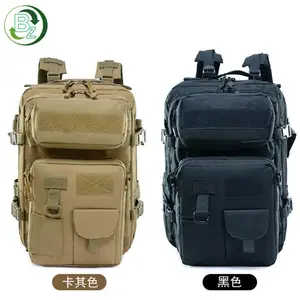 30L निविड़ अंधकार खेल जिम बैग बड़ी क्षमता डेरा डाले हुए सामरिक बैग आउटडोर Molle पैक