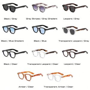 Gafas de Sol Redondas Retro 2025 con Logotipo Personalizado, Montura Pequeña, Protección UV400, Anti Luz Azul, Remaches, Ovaladas, para Hombre y Mujer - Product Image 6