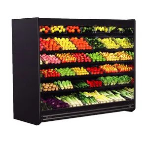 Kimay refroidisseur à rideau d'air vertical réfrigérateur de légumes avec rideau de nuit