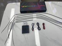 Vente en gros d'usine, bande LED acrylique moderne pour voiture, éclairage d'ambiance, éclairage d'atmosphère intérieur de voiture