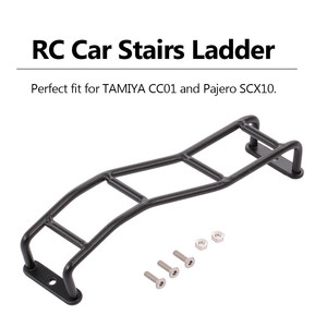 Échelle d'escalier de voiture <span class=keywords><strong>RC</strong></span> Mini échelle de simulation en métal à 4 niveaux Décorer pour <span class=keywords><strong>TAMIYA</strong></span> CC01 Pajero SCX10 <span class=keywords><strong>RC</strong></span> Car Truck - Product Image 3