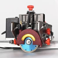 Scie électrique autotractée Raizi à 45 degrés pour la découpe de granit, marbre et pierre, avec rails de guidage, pour carreaux de céramique
