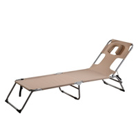 Chaise longue de jardin confortable, chaise longue pliante avec coussin, turquoise, chaise longue de luxe, lit de soleil, bronzage